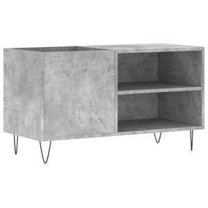 vidaXL Armoire &agrave; disques gris b&eacute;ton 85x38x48 cm bois d'ing&eacute;nierie