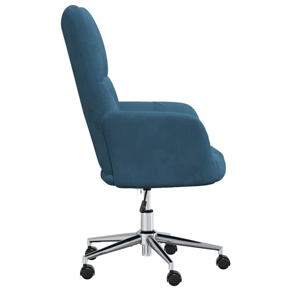 vidaXL Chaise de relaxation Bleu Velours