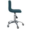 vidaXL Chaises pivotantes &agrave; manger lot de 2 Bleu Velours