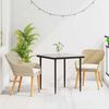 vidaXL Ensemble de salle &agrave; manger pour jardin 3 pcs Beige polyrotin
