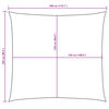vidaXL Voile de parasol tissu oxford rectangulaire 2,5x3 m jaune