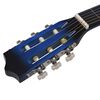 vidaXL Guitare classique avec sac pour d&eacute;butants Bleu 3/4 36"
