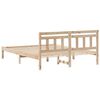 vidaXL Cadre de lit Marron 150 x 200 cm Pin massif
