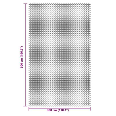 vidaXL Tapis de sol de camping vert 5x3 m