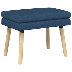 vidaXL Banc &agrave; double couche Bleu 60 x 40 x 46 cm Tissu