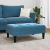 vidaXL Repose-pied bleu 77x55x31 cm velours