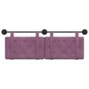 vidaXL T&ecirc;te de lit suspendue Pourpre 130 x 55 x 5 cm Velours