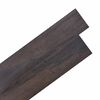vidaXL Planches de sol Marron fonc&eacute; 2,51 m&sup2; 18 pi&egrave;ces PVC