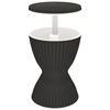 vidaXL Table &agrave; glaci&egrave;re 3 en 1 noir polypropyl&egrave;ne