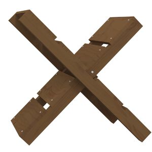 vidaXL Porte-b&ucirc;ches Marron miel 47x39,5x48 cm Bois massif de pin