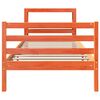 vidaXL Cadre de lit sans matelas cire marron 90x190 cm bois pin massif
