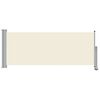 vidaXL Auvent lat&eacute;ral r&eacute;tractable de patio 100 x 300 cm Blanc cass&eacute;