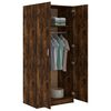 vidaXL Garde-robe Ch&ecirc;ne fum&eacute; 80x52x180 cm Bois d'ing&eacute;nierie