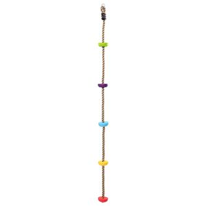 vidaXL Corde d'escalade Multicolore 10,5 x 10,5 x 201 cm Polyester