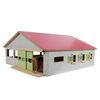 Kids Globe &Eacute;curie de chevaux jouet avec 3 boxes et voie 1:32