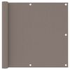 vidaXL &Eacute;cran de balcon Taupe 90x300 cm Tissu Oxford