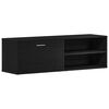 vidaXL Meuble TV en ch&ecirc;ne noir 120x34x37 cm bois d'ing&eacute;nierie