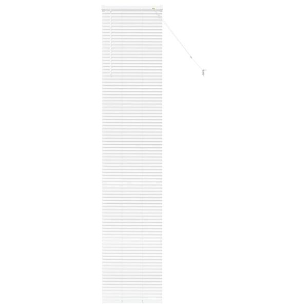 vidaXL Store de Fen&ecirc;tre avec des rideaux Blanc Aluminium