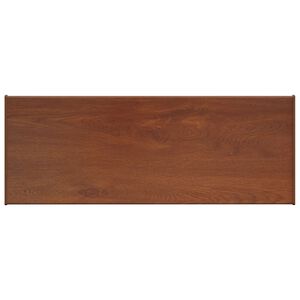 vidaXL Appui de fen&ecirc;tre Bois marron 60 x 35 x 4,5 cm PVC