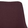 vidaXL Chaise pivotante de bureau Violet Tissu