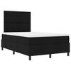 vidaXL Lit &agrave; ressorts avec matelas Noir 120 x 190 cm tissu