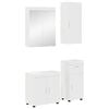 vidaXL Ensemble de mobilier de salle de bain TULUM 4 pc Blanc
