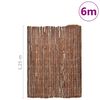 vidaXL Cl&ocirc;ture en &eacute;corce Marron 600 x 125 cm &Eacute;corce