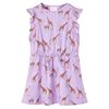 vidaXL Robe fille manches &agrave; volants cordon de serrage lila 116