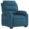 vidaXL Fauteuil inclinable de massage &eacute;lectrique bleu velours
