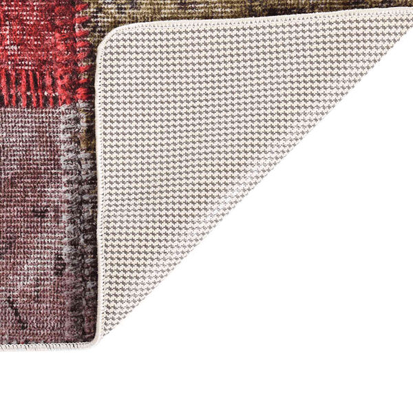 vidaXL Tapis lavable Patchwork 160x230 cm multicolore