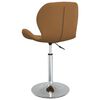 vidaXL Chaises pivotantes &agrave; manger lot de 2 Marron Velours