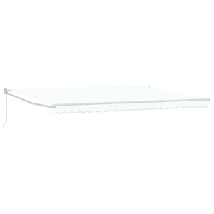 vidaXL Auvent r&eacute;tractable Blanc 500 x 300 x 165 cm
