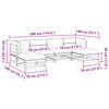 vidaXL Salon de jardin 6 pcs avec coussins bois de pin impr&eacute;gn&eacute;
