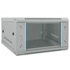 vidaXL Armoire r&eacute;seau avec stockage Gris 53 x 60 x 30 cm Acier