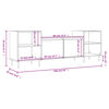 vidaXL Meuble TV Sonoma gris 160x35x55 cm Bois d'ing&eacute;nierie