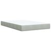 vidaXL Sommier &agrave; lattes de lit et matelas Gris clair 120x200cm Velours
