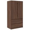 vidaXL Armoire Ch&ecirc;ne brun 79,5 x 49 x 156 cm Bois d&rsquo;ing&eacute;nierie