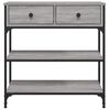 vidaXL Table console sonoma gris 72,5x25x75 cm bois d'ing&eacute;nierie