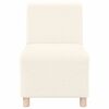 vidaXL Unit&eacute; de Sofa Modulaire Sans Accoudoirs 3 pcs Cr&egrave;me