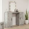 vidaXL Table de Toilette avec stockage Gris clair 102 x 33 x 135 cm