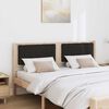 vidaXL T&ecirc;te de lit capitonn&eacute;e Marron 160 cm Pin massif