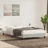vidaXL Cadre de lit sans matelas gris clair 80x220 cm velours