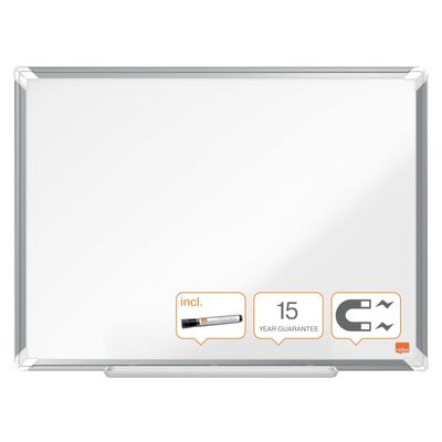 Nobo Tableau blanc magnétique Premium Plus Acier 60x45 cm