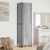 vidaXL Garde-robe 2 pcs Gris Sonoma 50 x 50 x 200 cm Bois d'ing&eacute;nierie