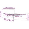 vidaXL Cadre de lit avec t&ecirc;te de lit et LED gris b&eacute;ton 120x200 cm