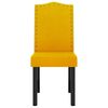 vidaXL Chaises &agrave; manger lot de 4 jaune velours