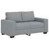 vidaXL Canap&eacute; &agrave; 2 places gris clair 160x77x82 cm tissu