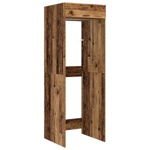 vidaXL Armoire pour machine &agrave; laver Bois ancien 67,5 x 68 x 200 cm