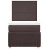 vidaXL Sommier &agrave; lattes de lit avec matelas Marron fonc&eacute; 100x200 cm