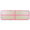 vidaXL Tapis gonflable de gymnastique avec pompe 300x100x10cm PVC Rose